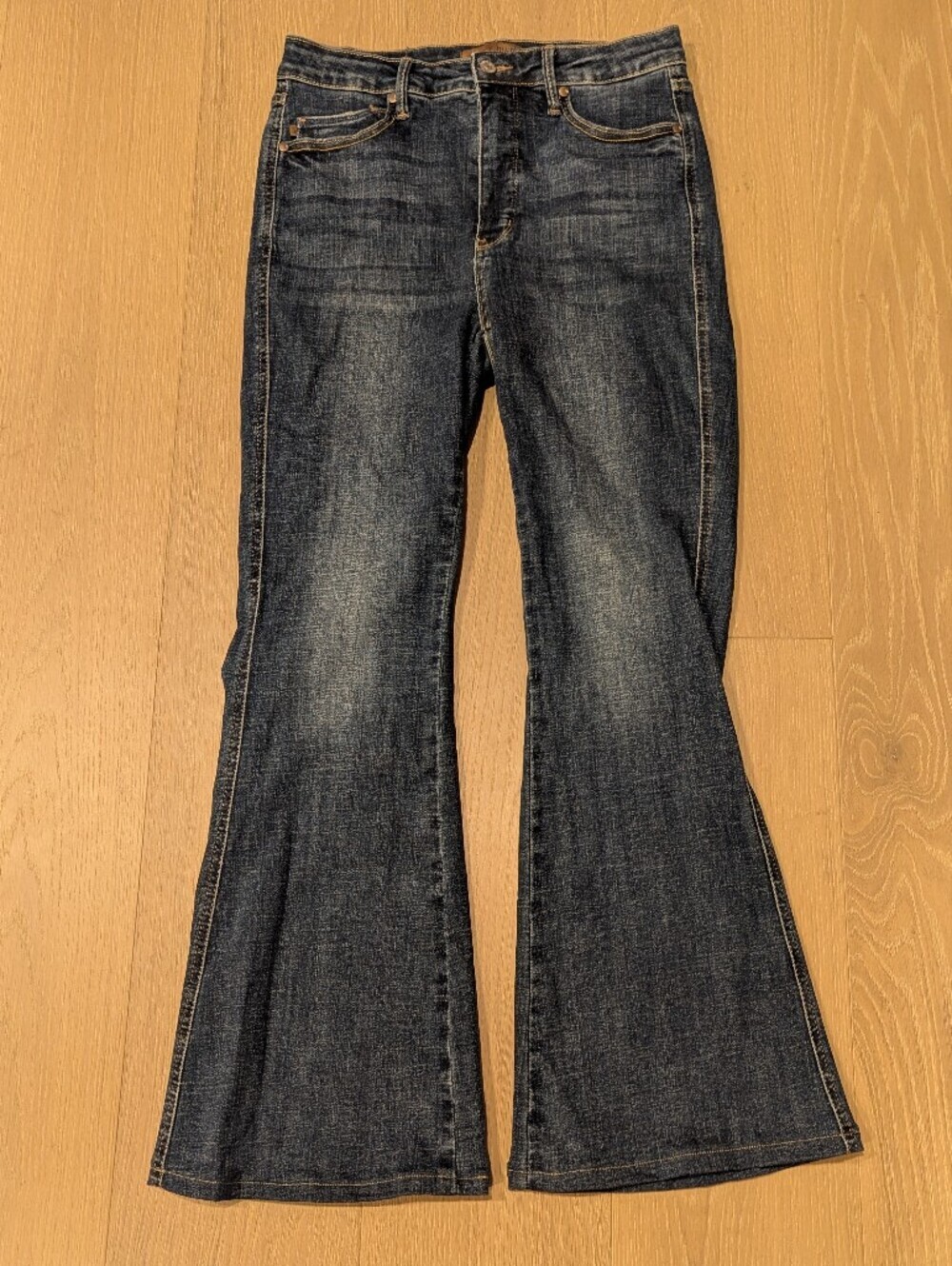 Women's Dark Blue Flared Jeans